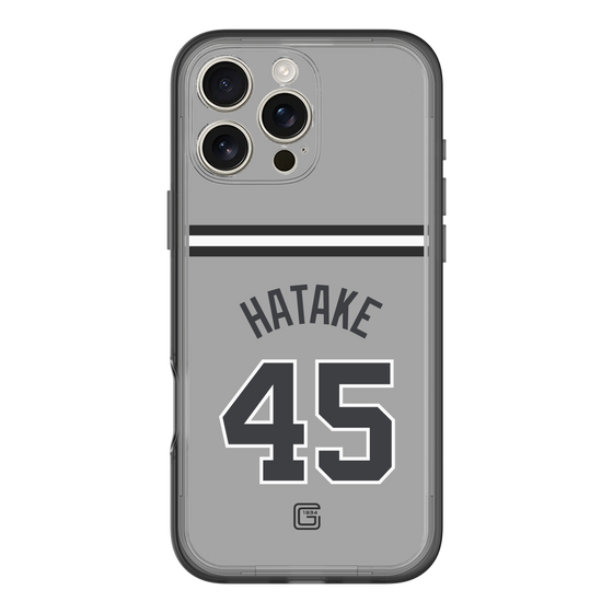 スリムプロテクションプレミアムケース［ 読売ジャイアンツ - #45 HATAKE - ビジター ］