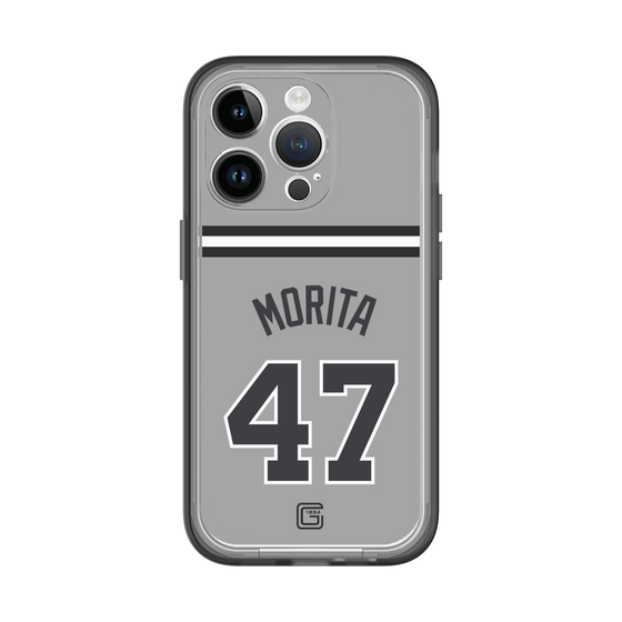 スリムプロテクションプレミアムケース［ 読売ジャイアンツ - #47 MORITA - ビジター ］