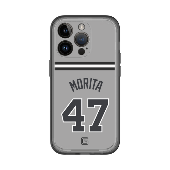 スリムプロテクションプレミアムケース［ 読売ジャイアンツ - #47 MORITA - ビジター ］