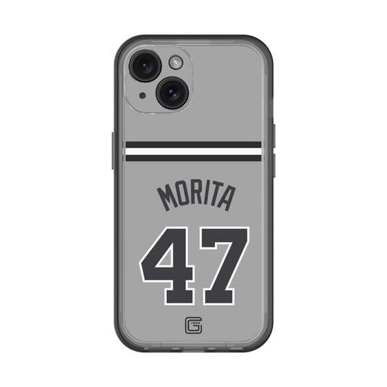 スリムプロテクションプレミアムケース［ 読売ジャイアンツ - #47 MORITA - ビジター ］