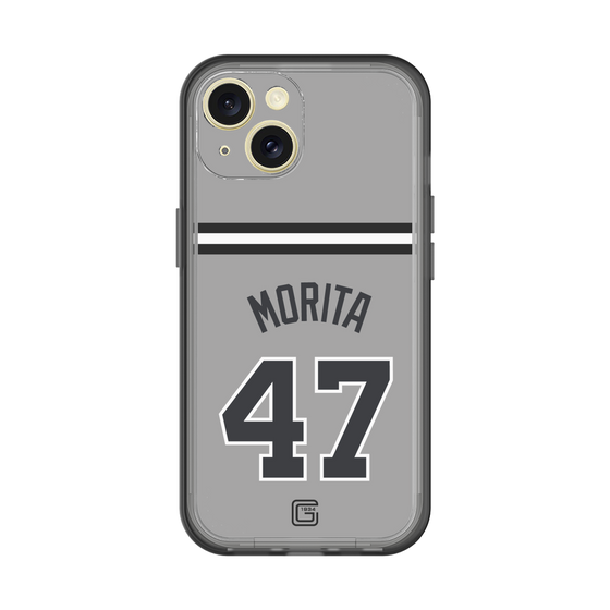 スリムプロテクションプレミアムケース［ 読売ジャイアンツ - #47 MORITA - ビジター ］
