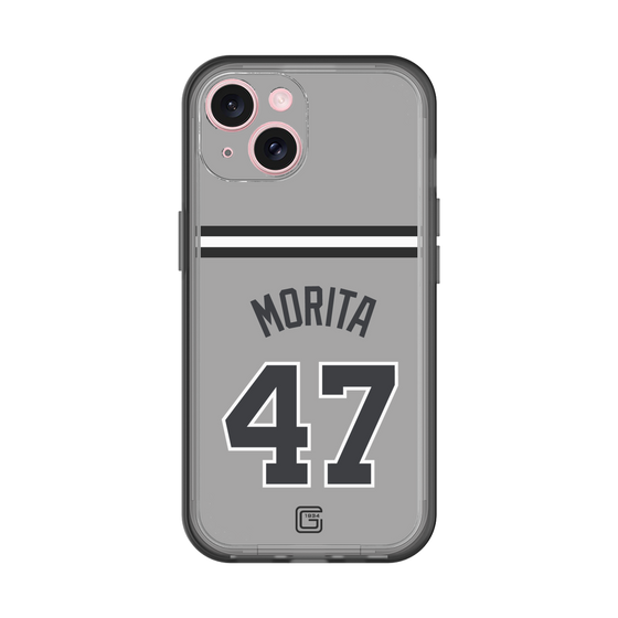 スリムプロテクションプレミアムケース［ 読売ジャイアンツ - #47 MORITA - ビジター ］