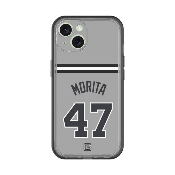 スリムプロテクションプレミアムケース［ 読売ジャイアンツ - #47 MORITA - ビジター ］