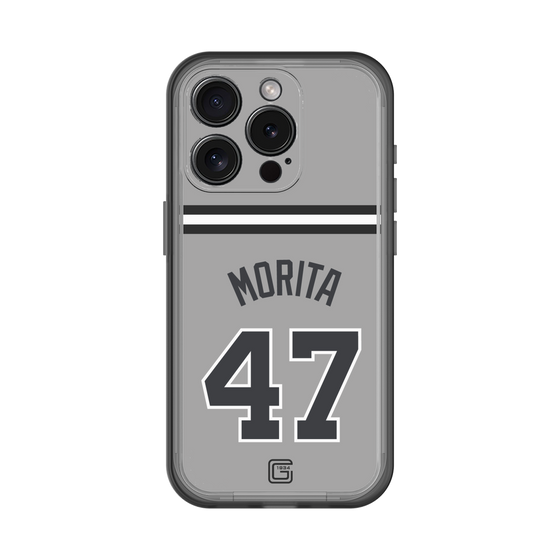 スリムプロテクションプレミアムケース［ 読売ジャイアンツ - #47 MORITA - ビジター ］