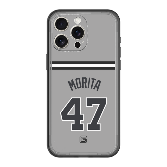 スリムプロテクションプレミアムケース［ 読売ジャイアンツ - #47 MORITA - ビジター ］