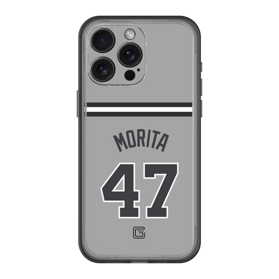 スリムプロテクションプレミアムケース［ 読売ジャイアンツ - #47 MORITA - ビジター ］
