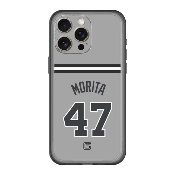 スリムプロテクションプレミアムケース［ 読売ジャイアンツ - #47 MORITA - ビジター ］