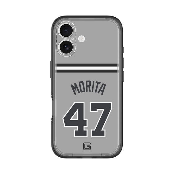 スリムプロテクションプレミアムケース［ 読売ジャイアンツ - #47 MORITA - ビジター ］
