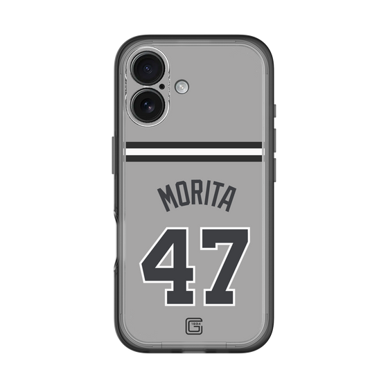 スリムプロテクションプレミアムケース［ 読売ジャイアンツ - #47 MORITA - ビジター ］