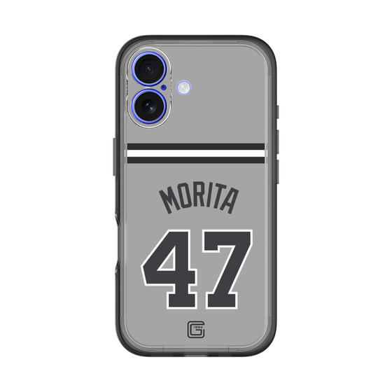 スリムプロテクションプレミアムケース［ 読売ジャイアンツ - #47 MORITA - ビジター ］