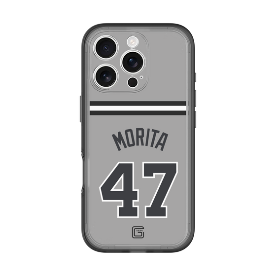 スリムプロテクションプレミアムケース［ 読売ジャイアンツ - #47 MORITA - ビジター ］