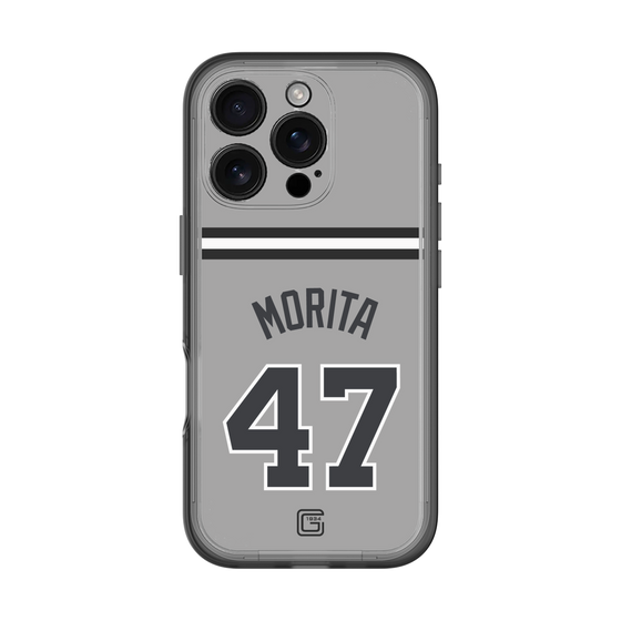 スリムプロテクションプレミアムケース［ 読売ジャイアンツ - #47 MORITA - ビジター ］