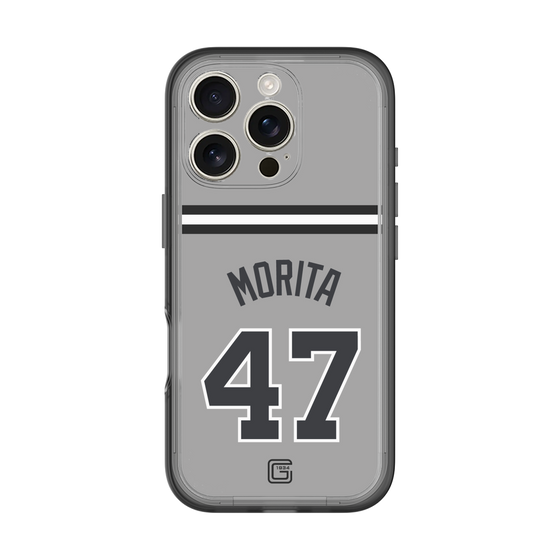 スリムプロテクションプレミアムケース［ 読売ジャイアンツ - #47 MORITA - ビジター ］