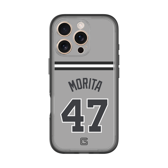 スリムプロテクションプレミアムケース［ 読売ジャイアンツ - #47 MORITA - ビジター ］