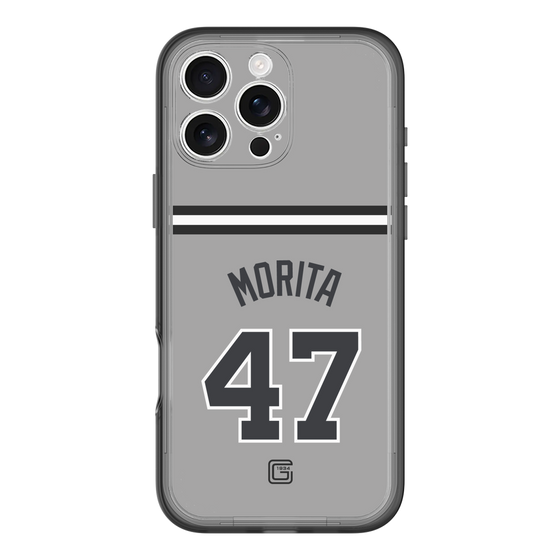 スリムプロテクションプレミアムケース［ 読売ジャイアンツ - #47 MORITA - ビジター ］