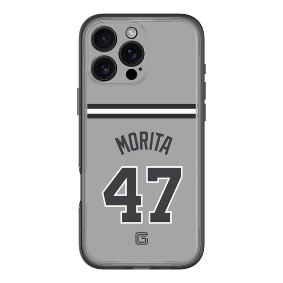スリムプロテクションプレミアムケース［ 読売ジャイアンツ - #47 MORITA - ビジター ］