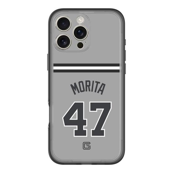 スリムプロテクションプレミアムケース［ 読売ジャイアンツ - #47 MORITA - ビジター ］
