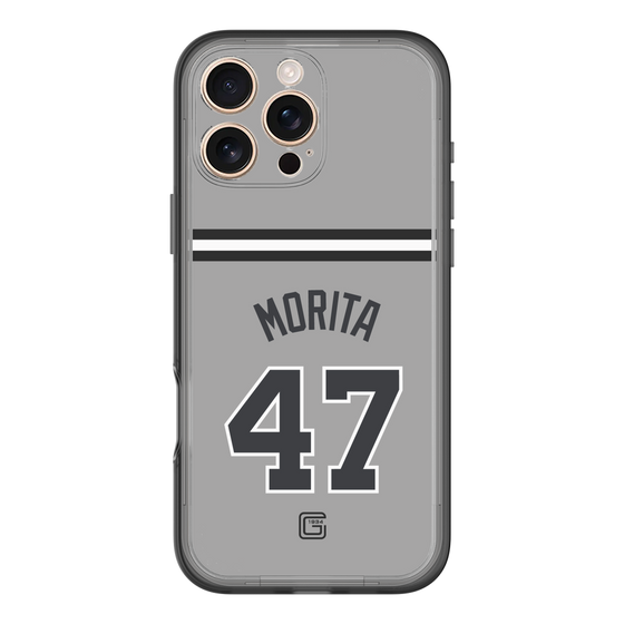 スリムプロテクションプレミアムケース［ 読売ジャイアンツ - #47 MORITA - ビジター ］