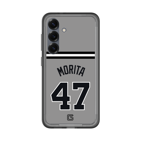 スリムプロテクションプレミアムケース［ 読売ジャイアンツ - #47 MORITA - ビジター ］