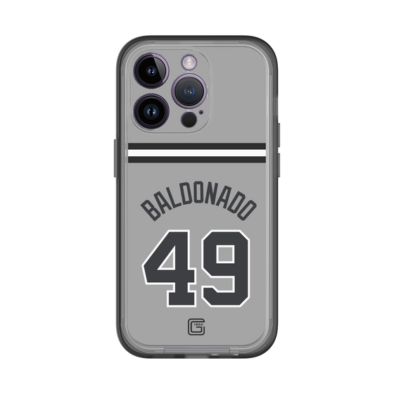 スリムプロテクションプレミアムケース［ 読売ジャイアンツ - #49 BALDONADO - ビジター ］