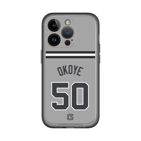 スリムプロテクションプレミアムケース［ 読売ジャイアンツ - #50 OKOYE - ビジター ］