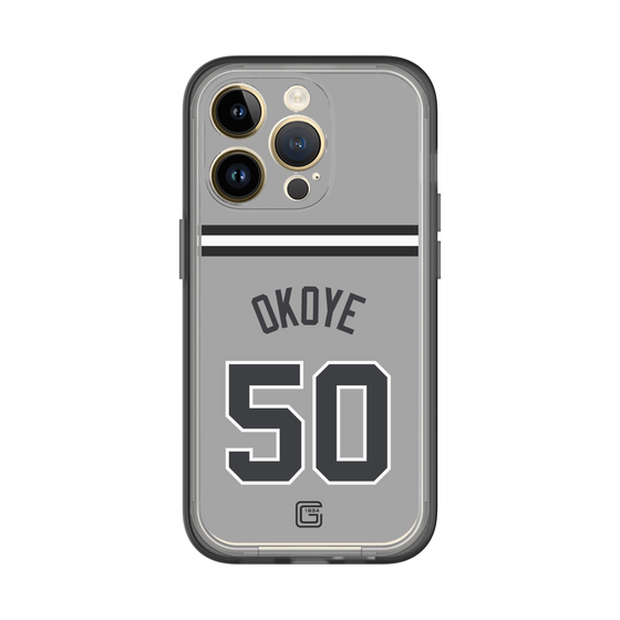 スリムプロテクションプレミアムケース［ 読売ジャイアンツ - #50 OKOYE - ビジター ］