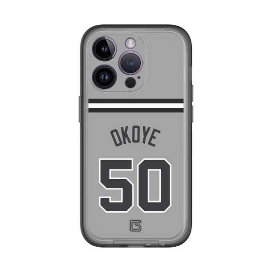 スリムプロテクションプレミアムケース［ 読売ジャイアンツ - #50 OKOYE - ビジター ］