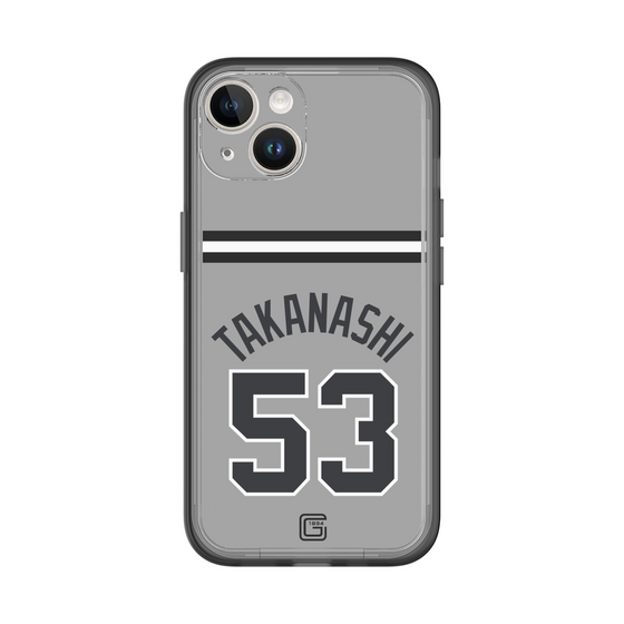 スリムプロテクションプレミアムケース［ 読売ジャイアンツ - #53 TAKANASHI - ビジター ］