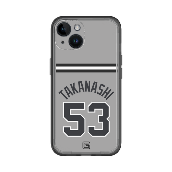 スリムプロテクションプレミアムケース［ 読売ジャイアンツ - #53 TAKANASHI - ビジター ］