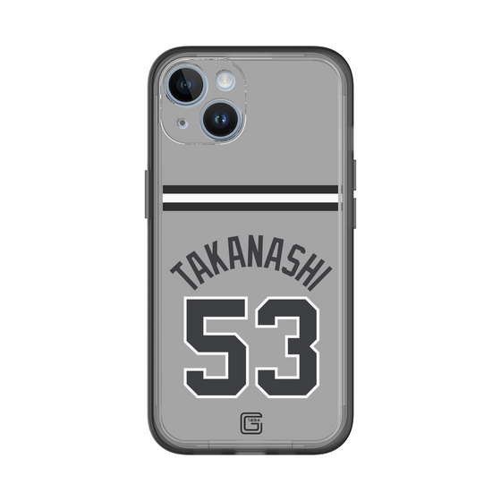 スリムプロテクションプレミアムケース［ 読売ジャイアンツ - #53 TAKANASHI - ビジター ］