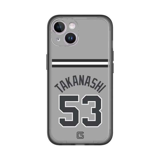 スリムプロテクションプレミアムケース［ 読売ジャイアンツ - #53 TAKANASHI - ビジター ］