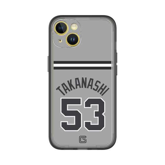 スリムプロテクションプレミアムケース［ 読売ジャイアンツ - #53 TAKANASHI - ビジター ］
