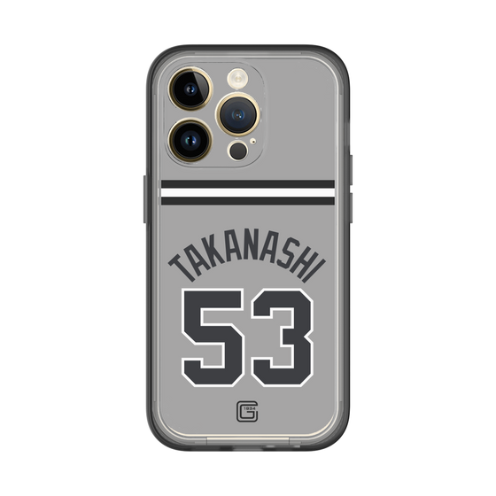 スリムプロテクションプレミアムケース［ 読売ジャイアンツ - #53 TAKANASHI - ビジター ］