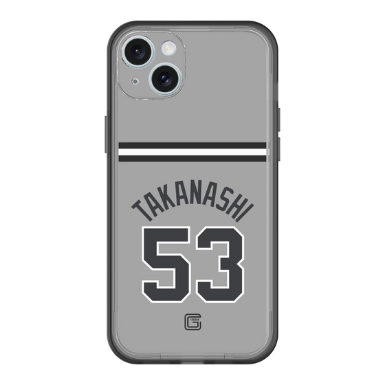 スリムプロテクションプレミアムケース［ 読売ジャイアンツ - #53 TAKANASHI - ビジター ］