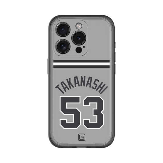 スリムプロテクションプレミアムケース［ 読売ジャイアンツ - #53 TAKANASHI - ビジター ］