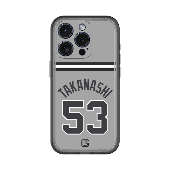 スリムプロテクションプレミアムケース［ 読売ジャイアンツ - #53 TAKANASHI - ビジター ］