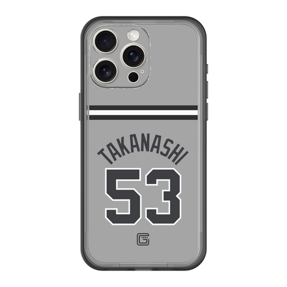 スリムプロテクションプレミアムケース［ 読売ジャイアンツ - #53 TAKANASHI - ビジター ］