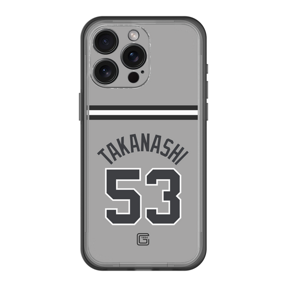 スリムプロテクションプレミアムケース［ 読売ジャイアンツ - #53 TAKANASHI - ビジター ］