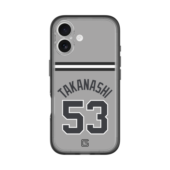 スリムプロテクションプレミアムケース［ 読売ジャイアンツ - #53 TAKANASHI - ビジター ］