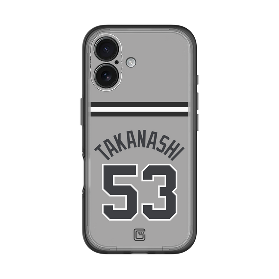 スリムプロテクションプレミアムケース［ 読売ジャイアンツ - #53 TAKANASHI - ビジター ］