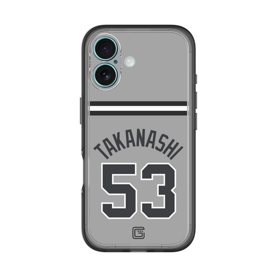 スリムプロテクションプレミアムケース［ 読売ジャイアンツ - #53 TAKANASHI - ビジター ］
