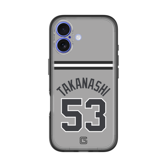 スリムプロテクションプレミアムケース［ 読売ジャイアンツ - #53 TAKANASHI - ビジター ］