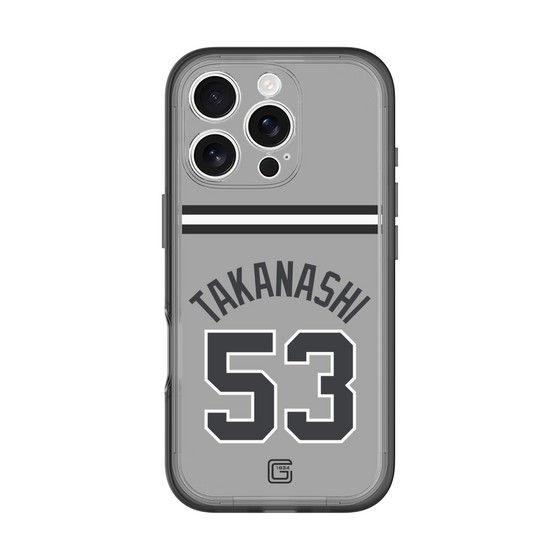 スリムプロテクションプレミアムケース［ 読売ジャイアンツ - #53 TAKANASHI - ビジター ］
