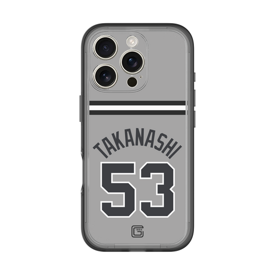 スリムプロテクションプレミアムケース［ 読売ジャイアンツ - #53 TAKANASHI - ビジター ］