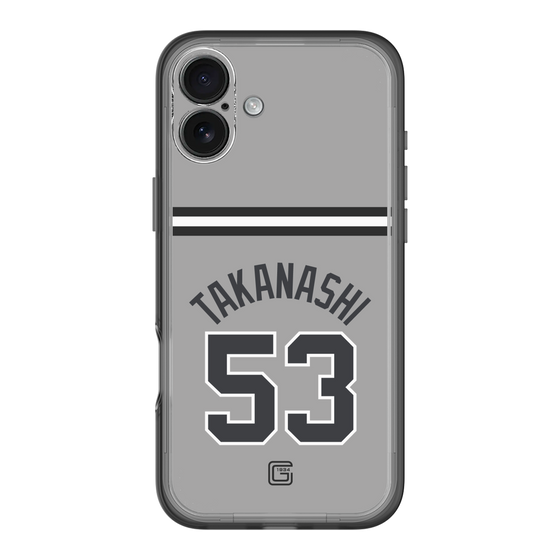 スリムプロテクションプレミアムケース［ 読売ジャイアンツ - #53 TAKANASHI - ビジター ］