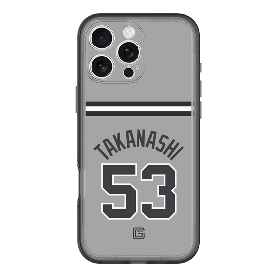 スリムプロテクションプレミアムケース［ 読売ジャイアンツ - #53 TAKANASHI - ビジター ］