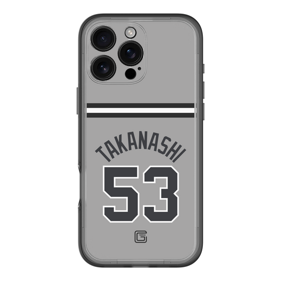 スリムプロテクションプレミアムケース［ 読売ジャイアンツ - #53 TAKANASHI - ビジター ］