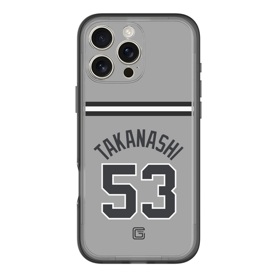 スリムプロテクションプレミアムケース［ 読売ジャイアンツ - #53 TAKANASHI - ビジター ］