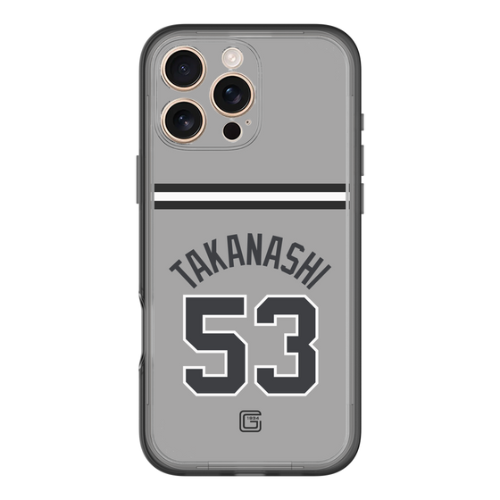 スリムプロテクションプレミアムケース［ 読売ジャイアンツ - #53 TAKANASHI - ビジター ］