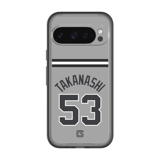 スリムプロテクションプレミアムケース［ 読売ジャイアンツ - #53 TAKANASHI - ビジター ］